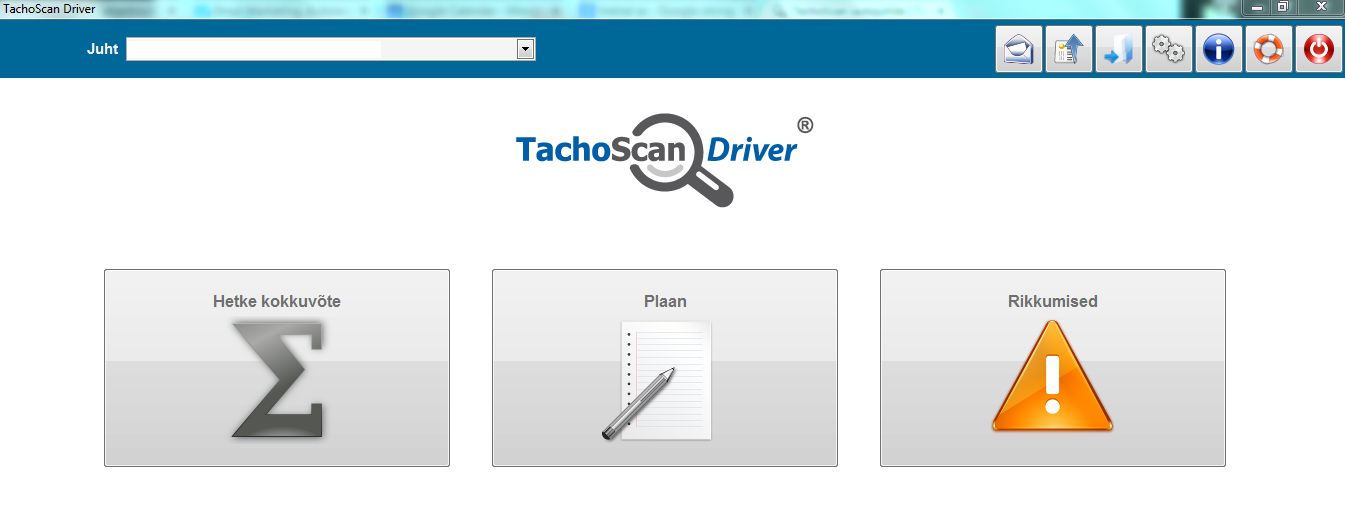 TachoScan Driver - autojuhi t ja puhkeaja analsiks ja juhikaardi allalaadimiseks